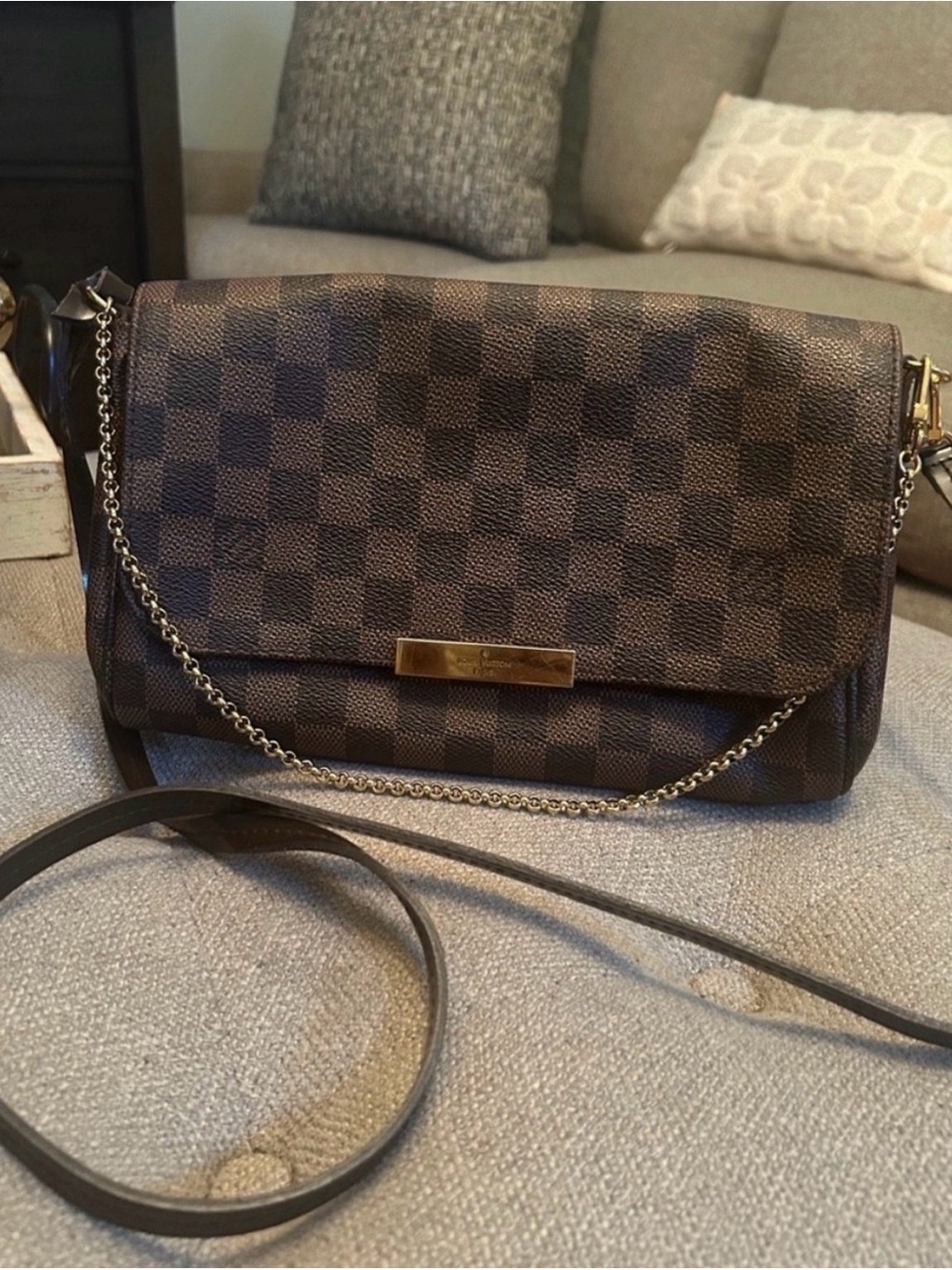 Authentic Louis Vuitton Favorite MM Damier Ebene bag